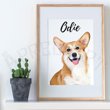 Cuadros Personalizados - Retrato de Perro a partir de una Foto