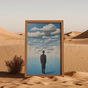 Cuadro al estilo de Rene Magritte Espejo