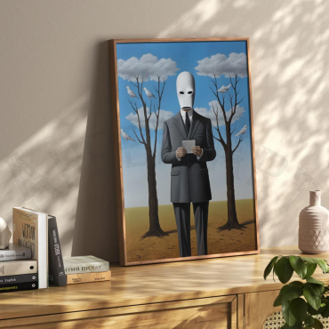 Cuadro al estilo de Rene Magritte