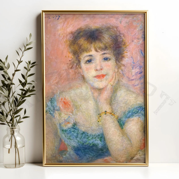 Cuadro de Pierre-Auguste Renoir - Jeanne Samary con Vestido Escotado