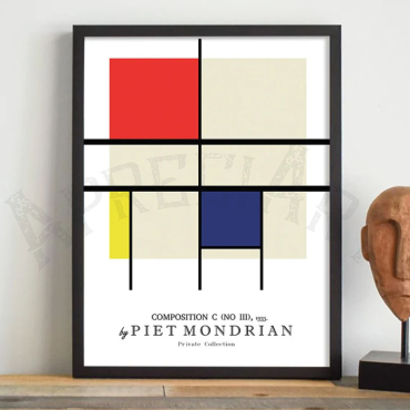 cuadro de piet mondrian composicion c