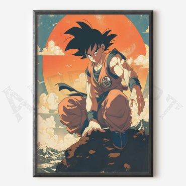 Cuadros de Anime - Ukiyo-e de Goku