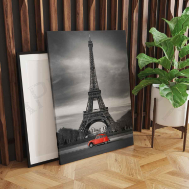 Cuadros de Paisajes - El Coche Rojo de París