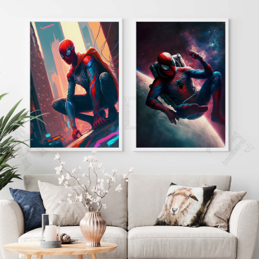 Cuadros de Superhéroes - Dúo Araña - Set de 2