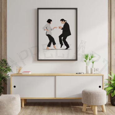 Cuadros de Peliculas - Pulp Fiction Minimalista