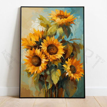 girasoles pintura al oleo