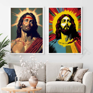 Cuadros Religiosos - Jesús el Mesías - Set de 2