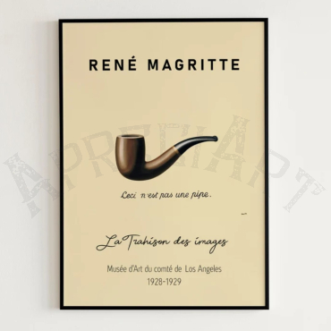 Cuadros de Famosos - La Traición de las Imágenes de René Magritte