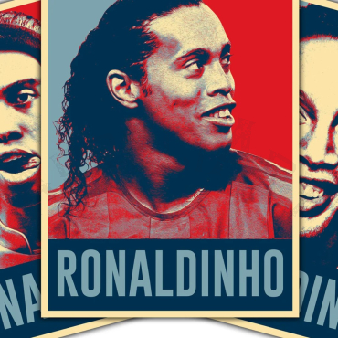 Cuadros de Fútbol - Trío Ronaldinho - Set de 3