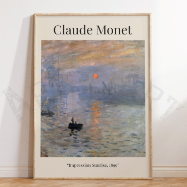 Cuadros de Famosos - Impresión, Sol Naciente de Claude Monet