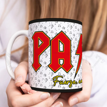 Taza Personalizada - Fuerza, amor y rock