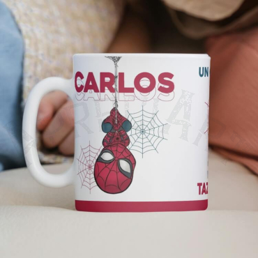 Taza personalizada - Spiderman de cabeza