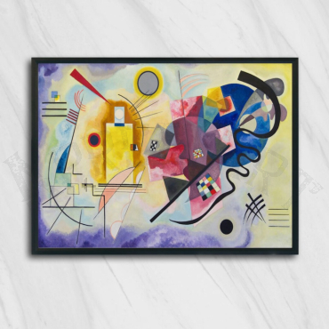 Cuadros de Famosos - Amarillo, Rojo y Azul de Kandinsky