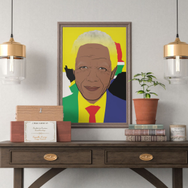 Cuadros de Famosos - Nelson Mandela - Una Celebración de la Vida