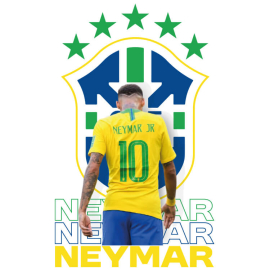 Polo de Neymar - Espalda con Brasil