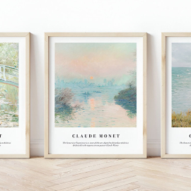 Claude Monet - The Essence of the Landscape - Set de 3