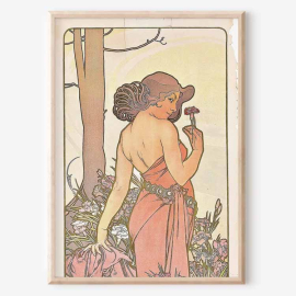 Alphonse Mucha - Beauty Portraits - Set de 3