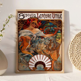 Alphonse Mucha - Élégance Artisanale - Set de 3