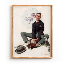 Norman Rockwell - Young man in love