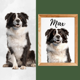 Cuadros Personalizados - Retrato de Perro a partir de una Foto