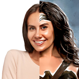 Cuadros Personalizados - Retrato de Superhéroe