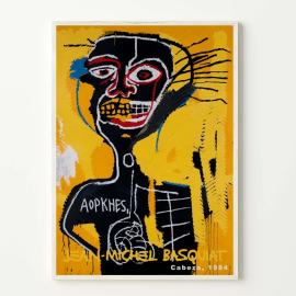 Cuadros de Famosos - Cabeza - Basquiat
