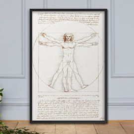 Cuadro de Da Vinci - Hombre de Vitruvio