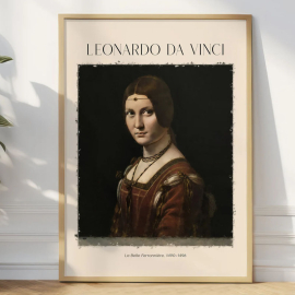 Cuadro de Da Vinci - La Belle Ferronnière