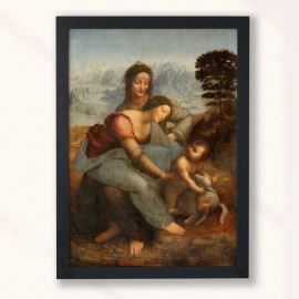 Cuadro de Da Vinci - La Virgen y el Niño con Santa Ana