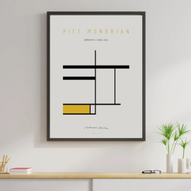 Cuadro de Piet Mondrian - Composición en Amarillo