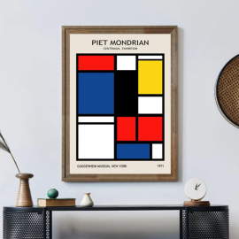 Cuadro de Piet Mondrian - Exposición Retro
