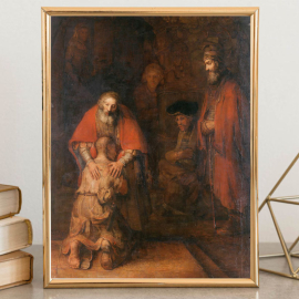 Cuadro de Rembrandt van Rijn - El Regreso del Hijo Pródigo