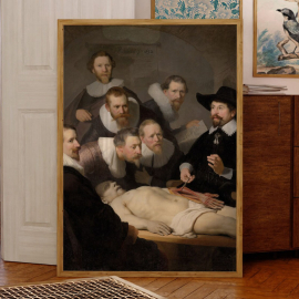 Cuadro de Rembrandt van Rijn - La Lección de Anatomía del Dr. Nicolaes Tulp