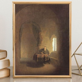 Cuadro de Rembrandt van Rijn - Lectura Filosófica