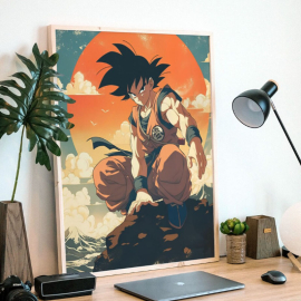 Cuadros de Anime - Ukiyo-e de Goku