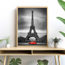Cuadros de Paisajes - El Coche Rojo de París