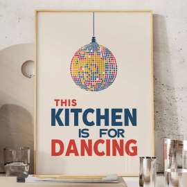 Cuadros Decorativos - Frase This Kitchen Is for Dancing