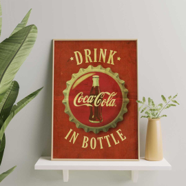 Cuadros Vintage - Drink in Bottle Coca Cola