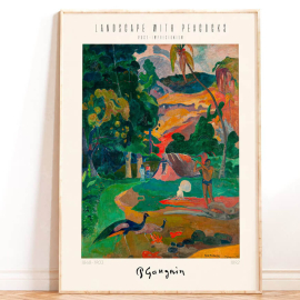 Gauguin - Paisaje con pavos reales