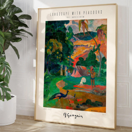 Gauguin - Paisaje con pavos reales
