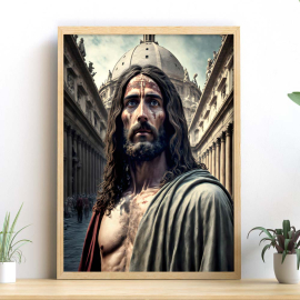Cuadros Religiosos - Jesús el Salvador - Set de 3