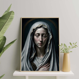 Cuadros Religiosos - María Madre de Dios - Set de 2