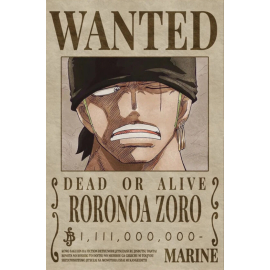 poster one piece roronaa zoro