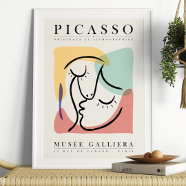 Cuadros de Famosos - Beso Abstracto de Picasso