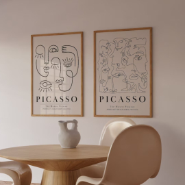 Cuadros de Picasso - Rostros de Piccaso - Set de 2