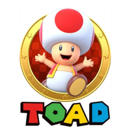 Póster de Toad- Mario Bros