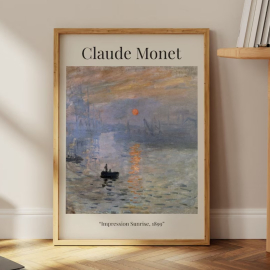 Cuadros de Famosos - Impresión, Sol Naciente de Claude Monet