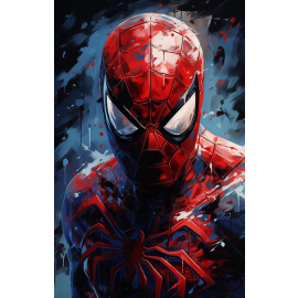 poster spiderman efecto pintura