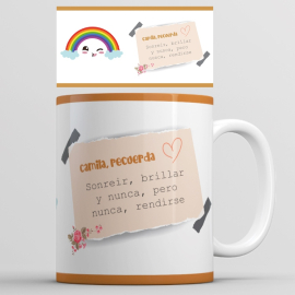 Taza personalizada - Nota corazón