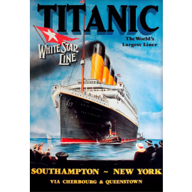 poster titanic the world's largest liner